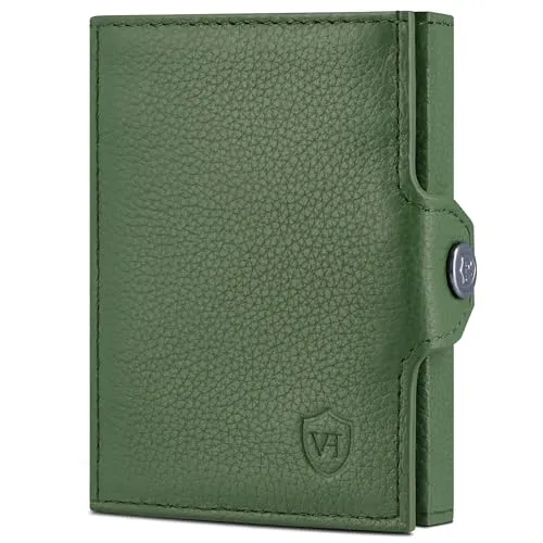 VON HEESEN Slim Wallet mit XXL Münzfach & RFID-Schutz