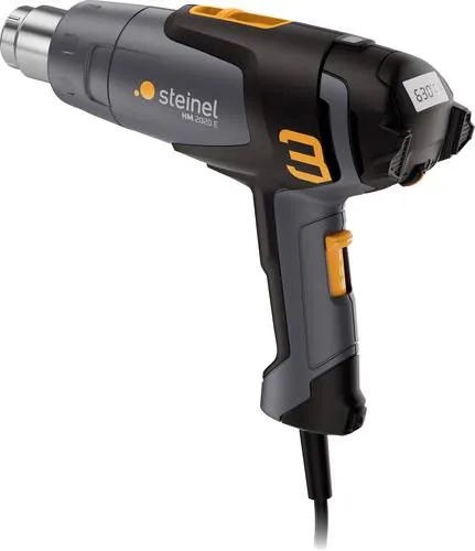 Steinel Heißluftgebläse HM 2020 E 2200W - Heißluftpistolen, leistungsstark mit digitaler Temperaturregelung von 80 bis 630 °C für vielseitige Anwendungen wie Kabelschrumpfen und Verschweißen.