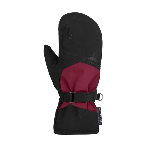 Reusch Helena R-tex XT Mitten black / beet red (7171) 8 - Skihandschuh Fäustlinge für Damen, wasser- und atmungsaktiv mit innovativer R-tex XT Technologie für außergewöhnliche Wärmeisolierung bei extremen Wetterbedingungen.