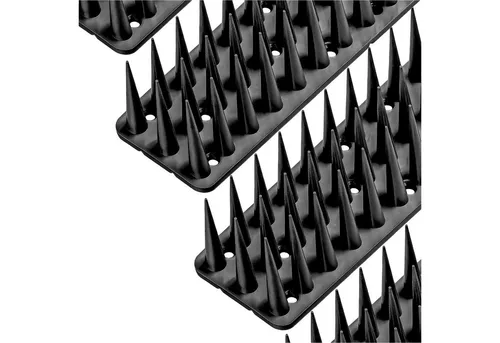 KONZEPT Taubenspikes 6m Vogelabwehr aus Kunststoff - Effektive Vogelabwehr mit 105 Spikes, 3-reihig und 50 cm lang. Schützt Fenster, Balkone und Terrassen vor unerwünschten Tieren. Wetterfest und langlebig für langanhaltende Nutzung.