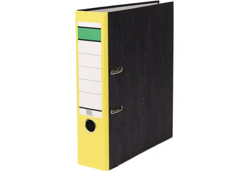 Soennecken Aktenordner Ordner DIN A4 80mm Recycling Pappe gelb