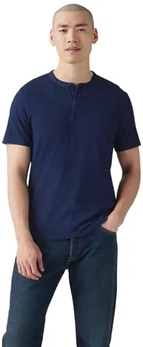 Levi's® Henleyshirt mit Logo Stickerei - Poloshirt mit trendiger Logostickerei, ideal für Freizeit und Sport, aus geschmeidigem Baumwoll-Jersey für optimalen Tragekomfort.