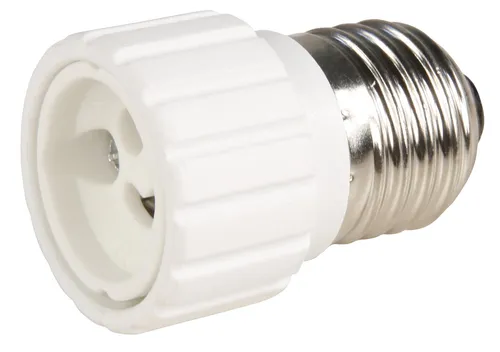 Lampensockel-Adapter, E27 auf GU10