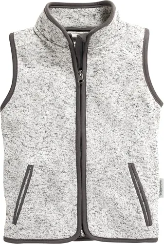 Playshoes Strickfleece-Weste für Kinder in grau von PLAYSHOES