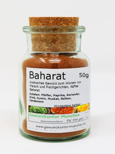 Baharat Orient Gewürz 50g im Glas Gewürzkontor München