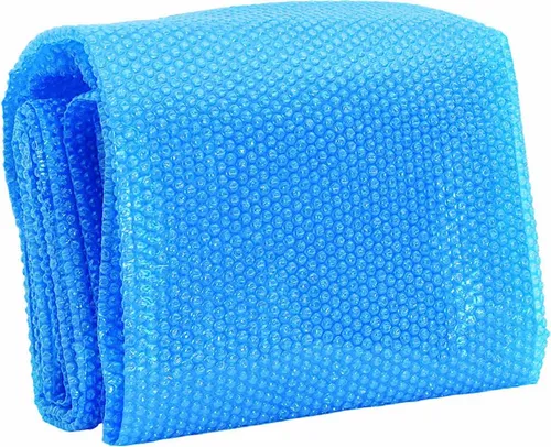vidaXL Rechteckige Poolabdeckung 600x400 cm PE Blau - Poolabdeckungen für optimale Wärmespeicherung, erhöht die Wassertemperatur um bis zu 1° C und reduziert Wasserverdunstung und Chemikalienbedarf.