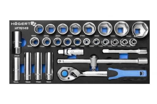 Högert Technik Werkzeug-Set HT7G149 Chrom-Vanadium-Stahl
