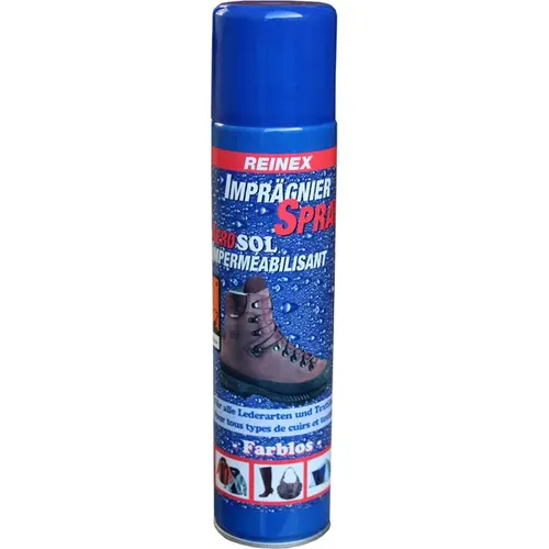Reinex Imprägnierspray 400 ml - Optimaler Schutz für Jacken, Schuhe und Zelte - Sonstige Kategorie, bietet zuverlässige wasser- und schmutzabweisende Abperlbeschichtung für Natur- und Kunstfasern sowie Leder.