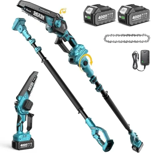 SEESII 2-in-1 Akku Hochentaster & Kettensäge