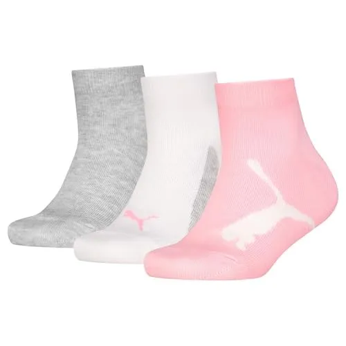 PUMA Kids' BWT Quarter Socks 3 pack