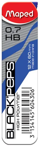 Maped Druckbleistift-Mine BLACK'PEPS 0,7 mm im Etui 12 Minen