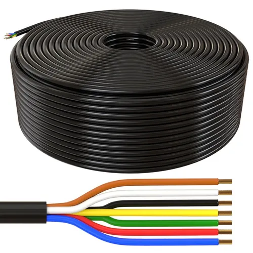 100m FLRYY Fahrzeugleitung 7x1mm² rund Kabel KFZ Anhängerkabel Niedervolt