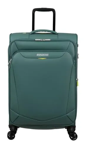 American Tourister® Koffer Summerride Spinner 69 - 4 Rollen, grün - Koffer, leicht und geräumig mit 70 l Volumen, ideal für Reisen, ausgestattet mit 4 stabilen Rollen für müheloses Manövrieren.