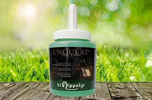 St. Hippolyt Ungulat Hoof Lotion 450 ml - Hufpflege für Pferde - Enormes Schutzpotenzial für die Regeneration und Erhaltung des Gewebes, reich an wertvollen Fetten und Proteinen für gesunde Hufe.