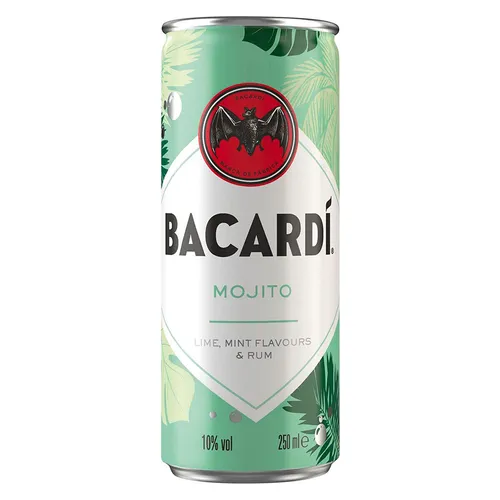 Bacardi  Mojito Cocktailgetränk mit Alkohol in der Dose 250ml