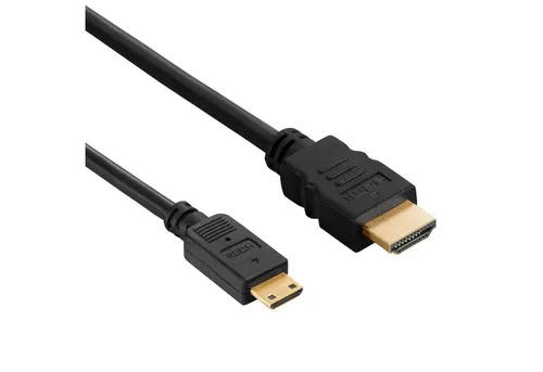 Hama 4K HDMI zu Mini HDMI C Kabel 1,5m HDMI-Kabel, HDMI Typ A, HDMI Typ C (Mini), HDMI, (150.00 cm), vergoldet, geschirmt