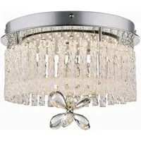 Eleganter Kronleuchter Deckenleuchte 12W LED - Lampen – Hochwertige Deckenleuchte mit Kristallbehang, energieeffiziente 12W LED, neutralweißes Licht und stilvolles Design für jeden Wohnraum.