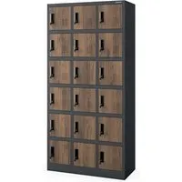 JAN NOWAK Spind Schließfachschrank KAROL ECO DESIGN 18 Fächer - Robuster Sozialspind mit 18 abschließbaren Fächern für Umkleideräume. Optimal für Fitnessstudios, Betriebe und Schulen, bietet er Sicherheit und Ordnung für persönliche Gegenstände.
