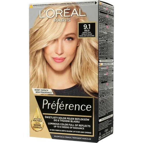 L’Oréal Paris Préférence Haarfarbe 9.1 Viking Light Ash Blonde