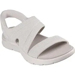 Skechers Damen Sandals - Natural, 41 EU - Wanderschuhe aus strapazierfähigem Material, ideal für komfortable Wanderungen und Outdoor-Aktivitäten.