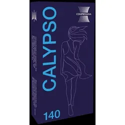 Compressana CALYPSO 140 Peep-Toe Kniestrumpf 1 Paar | S (II) | Schwarz (CP-0007)