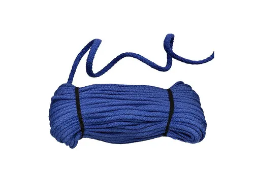 maDDma Kordel 50m Baumwollkordel 5 mm geflochten, königsblau