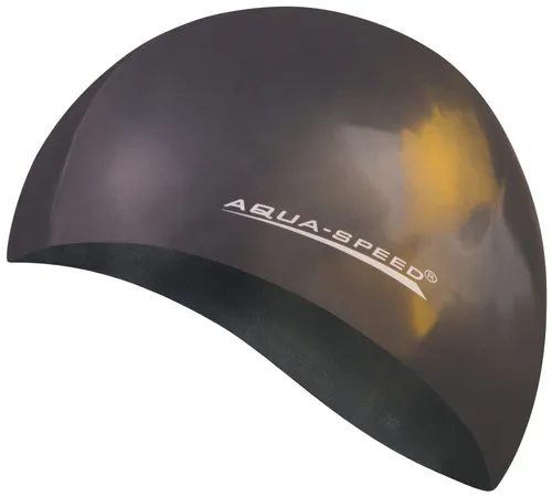 Aqua Speed Badekappe Bunte Schwimmhaube – Langlebig & stylisches Batik-Design (Maximaler Komfort – sitzt perfekt & drückt nicht), Silikon mit optimalem Sitz – langlebig & reißfest