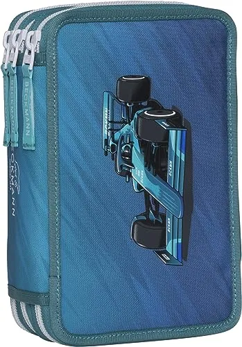 Beckmann 3-Fächrige Federmappe Racing von Beckmann