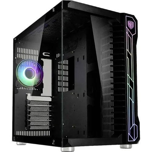 Kolink Unity Code X PC Gehäuse - Mid Tower Case für Wasserkühlung, mit ARGB-beleuchteter Front und gehärtetem Glas, ideal für leistungsstarke Gaming-Systeme.