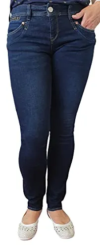 Herrlicher Damen Piper Slim Reused Denim Jeans, Dull L30, W27/L30