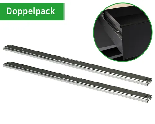 Ondis24 Schubladenschiene Schubladenführung Metall kugelgelagert 2er Set NEU