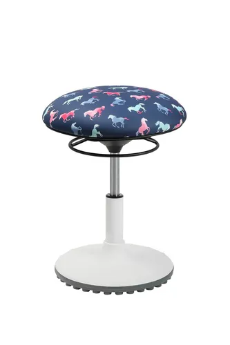 Ergonomischer Kinderhocker Topstar Living Chairs Move Kids Pferdchen blau