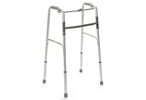 Drive Medical Gehstock Gehgestell Gecko SF - Faltbar und Starr in Silbergrau - Gehstöcke, stabil und leicht faltbar für einfachen Transport und Lagerung, ideal für mehr Sicherheit im Alltag.