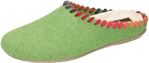 Manitu Home Damen 320095-71 Hausschuh, Hellgrün, 38 EU - Bequemer Hausschuh in stilvollem Hellgrün, ideal für entspannte Stunden zu Hause.
