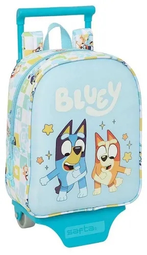Safta Bluey Ready 6l 27x22x10 Cm Rucksack Mit Rollen Blau Kinder Blau One Size