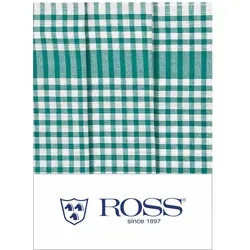 Ross 3er Pack Baumwoll-Geschirrtücher Bauernkaro 50x70 cm | grün - grün