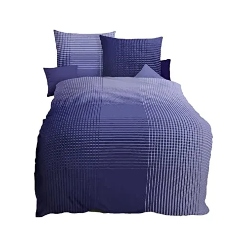 Kaeppel Mako-Satin Bettwäsche Master violett - Bettwäsche-Set aus 100% Baumwolle, Mako-Satin, mit praktischem Reißverschluss für idealen Schlafkomfort, waschbar bis 60°C und trocknergeeignet.
