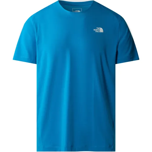 The North Face Mens Lightning Alpine Tee - Skyline Blue XL - Outdoor & Funktionsshirts für Herren, schnelltrocknend und schweißableitend dank FlashDry-XD Material für optimale Bewegungsfreiheit und Komfort bei Bergtouren.