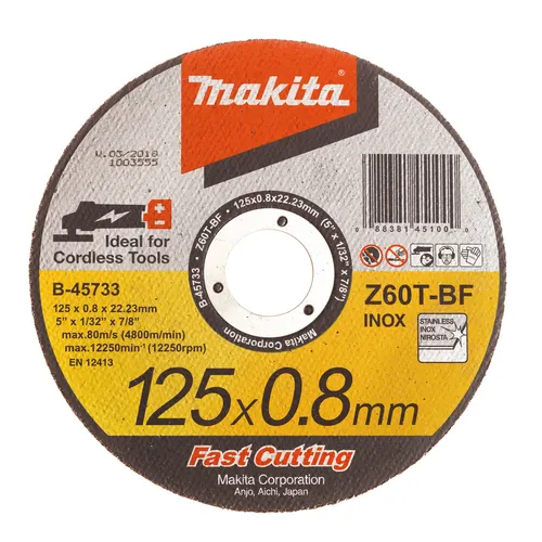 Makita Werkzeug GmbH Trennscheibe Makita Trennscheibe Ø 125 0,8 mm Z60T-BF INOX B-45733