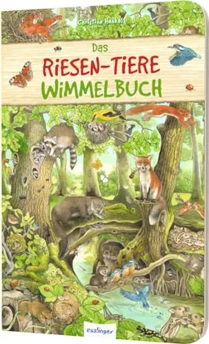 Riesen-Wimmelbuch: Das Riesen-Tiere-Wimmelbuch für Kinder - Grundbegriffe für Kinder, übergroßes Wimmelbuch fördert die Sprachentwicklung und regt die Fantasie an.