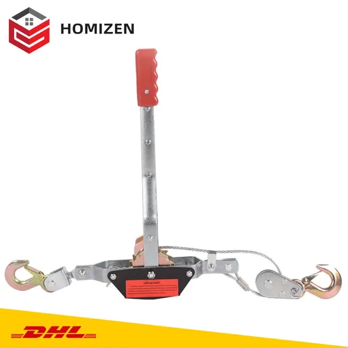 2000kg Handseilzug Handseilwinde Seilzug Hebezug 2m Drahtseil Flaschenzug 2T