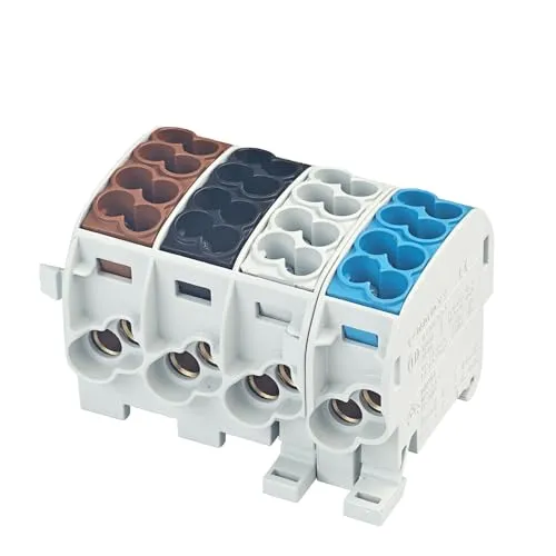 Grenda-hammer VDE Hauptleitungsabzweigklemmen HLAK 4-polig - Sonstige Elektroinstallationsartikel, platzsparende Montage mit nur 17,8mm Modulbreite je Pol, ideal für kompakte Installationen.