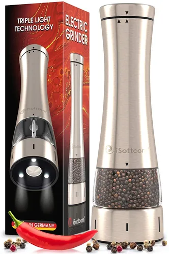 Gewürzmühle - Edelstahl - Keramikmahlwerk stufenlos einstellbar