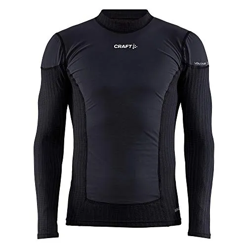 Craft Herren Active Extreme X Wind Ls M Tops - Funktionale Langlauf Unterwäsche für Männer, aus recyceltem seaqualem Polyester für umweltbewusste Sportler, mit Coolmax-Air-Faser für optimale Kühlung und Feuchtigkeitsmanagement.