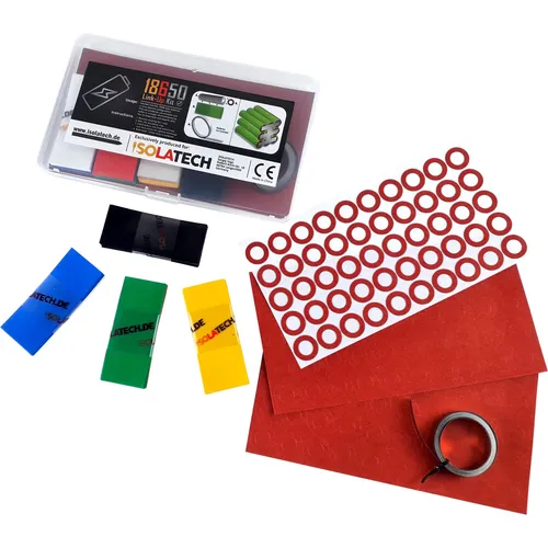 Akku Zelle Batterie DIY Zubehör Set 150Stk. PVC Schrumpfschlauch Folie 18650