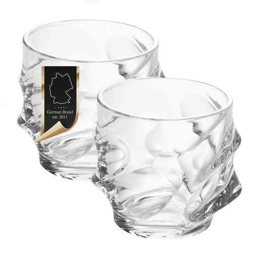 Whisky Glas Tumbler Glas SCULPTURED Old Fashioned