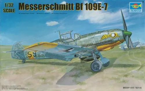 Trumpeter 752291 1/32 Me Bf 109 E7 - Detaillierter Plastikbausatz - Sonstige Kategorie, Maßstab 1:32, ideal für Modellbau-Enthusiasten und Liebhaber historischer Flugzeuge.