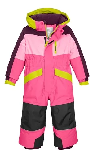FISW 47 MNS ONPC Kinderoverall, pink - Baby-Schneekleidung, warm gefütterter, wind- und wasserdichter Schneeanzug mit Grow-Up-Funktion für längeren Tragekomfort. Ideal für kalte Wintertage!