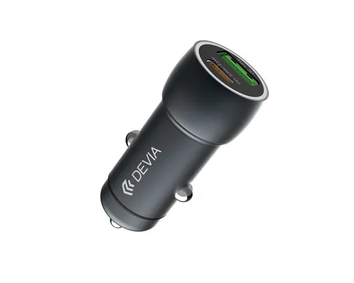 DEVIA Devia Kfz-Ladegerät Extreme PD QC 3.0 30W + 18W 1x USB 1x USB-C Smartphone-Ladegerät