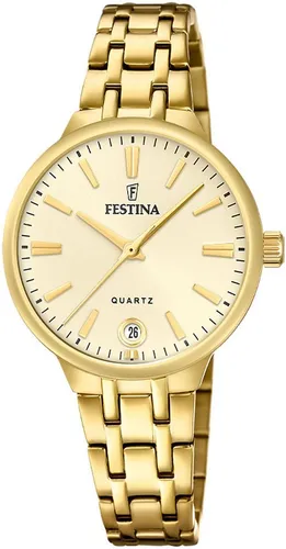 Festina Quarzuhr Mademoiselle F20719/2, Armbanduhr, Damenuhr, Edelstahlarmband, analog, Datum